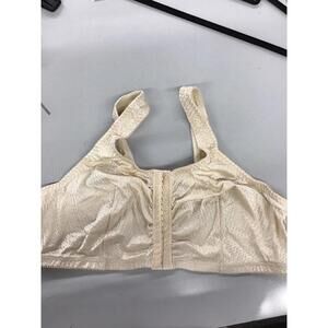 Leading lady leisure bra size 46 b/c/d nude wire free front clasp new jcp